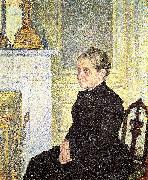 Theo Van Rysselberghe Portrait de Madame Charles Maus oil painting on canvas